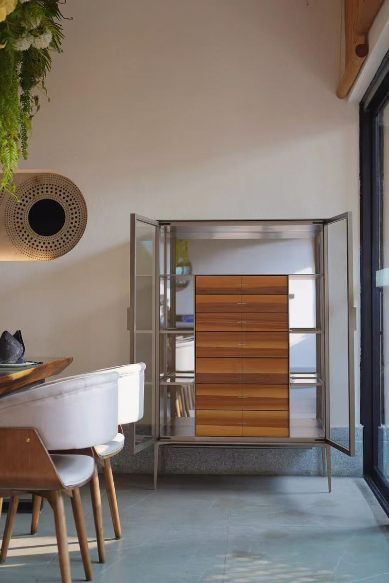 italian glass cabinet Vetro-C1-2