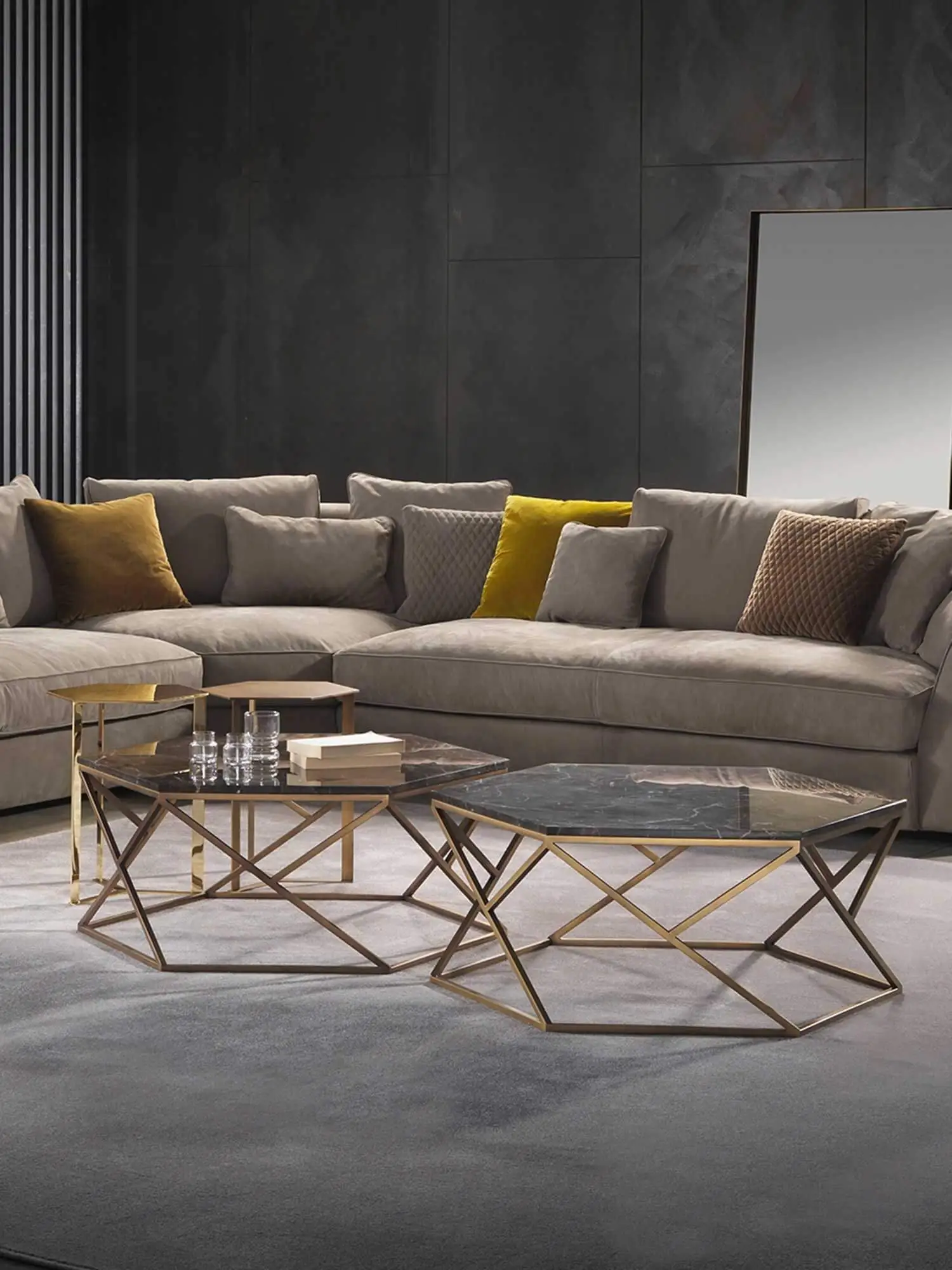 Lomacasa Marelli Clip Hexagonal Coffee Table 畫廊 1-1