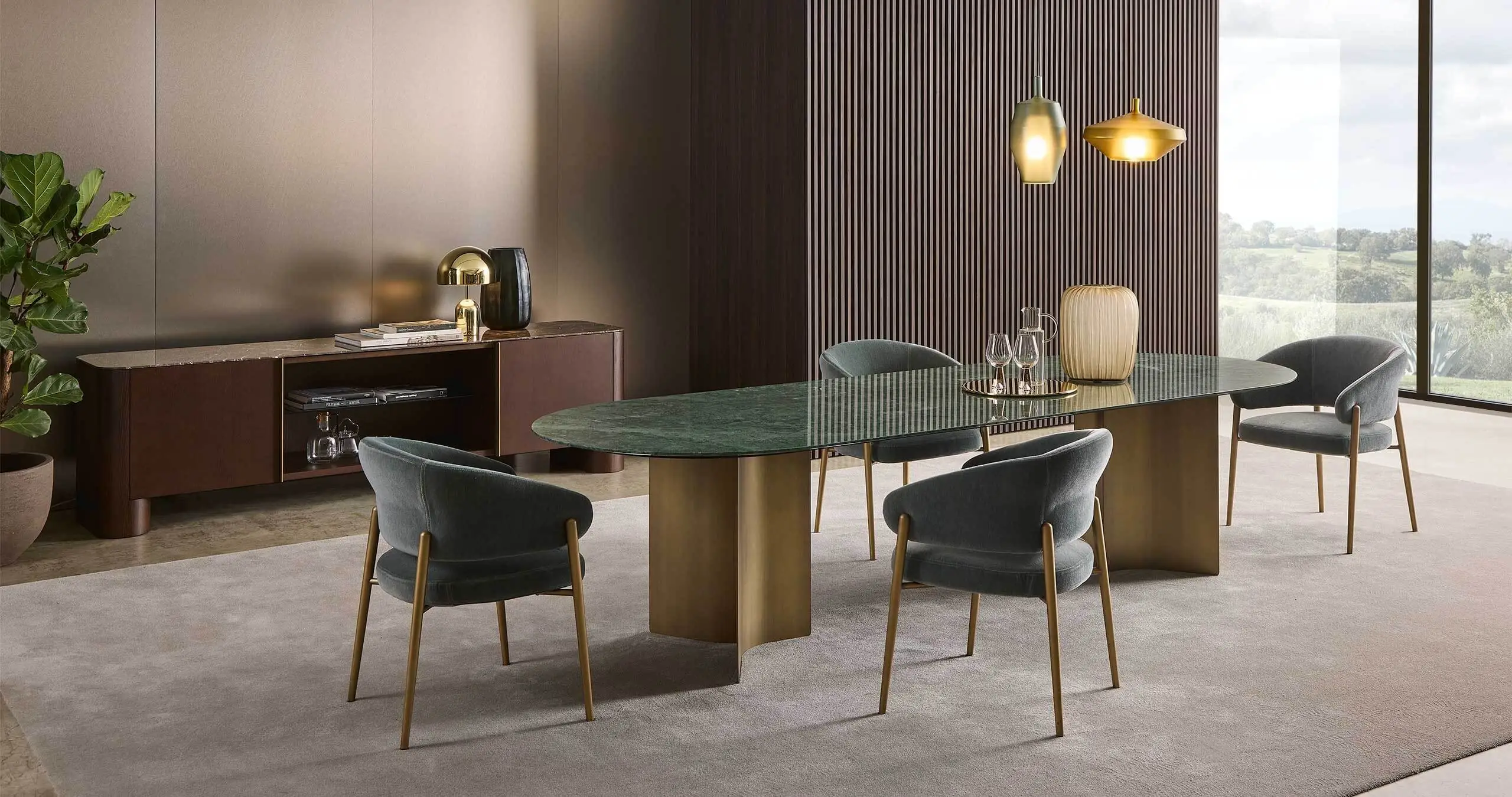 Lomacasa Marelli Wave Dining Table 畫廊 1-2